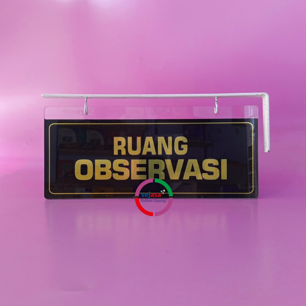 

Papan Tanda Ruang Observasi | Akrilik Gantung Nama Ruang Rumah Sakit Klinik Puskesmas