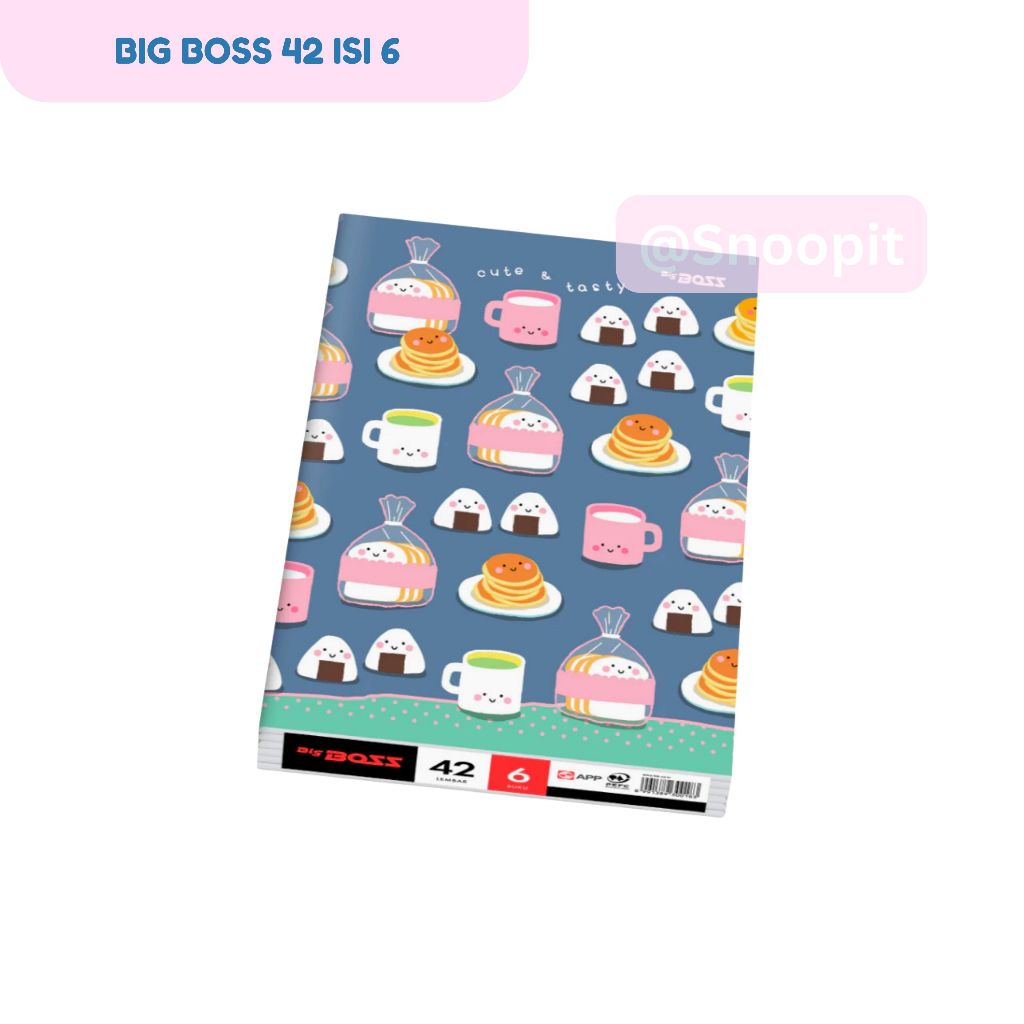 

Buku Tulis Boxy Big Boss 42 Lembar 1 Pak (6 Buku) Buku Tulis Panjang B5