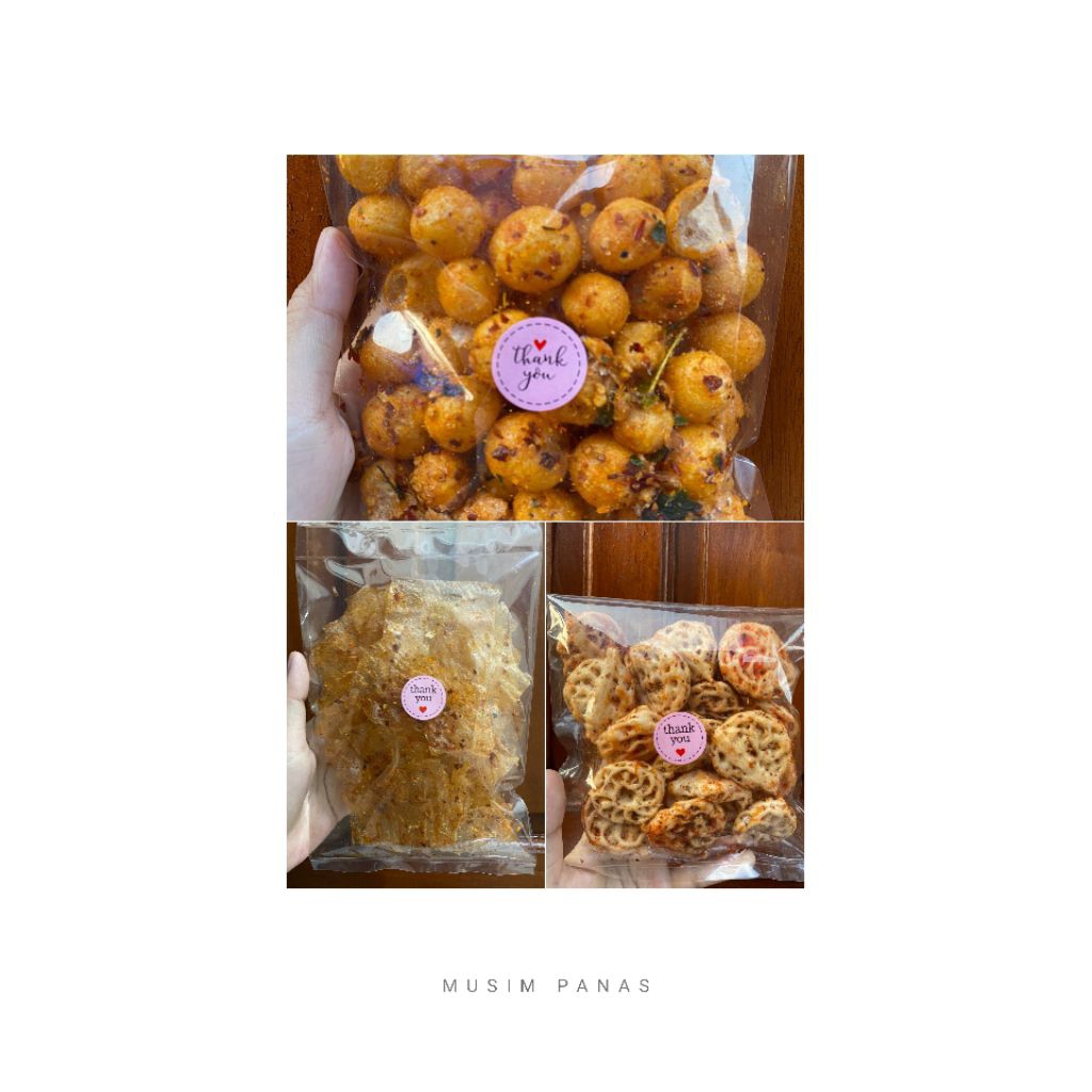 

basreng dan cimol kering pedas daun jeruk