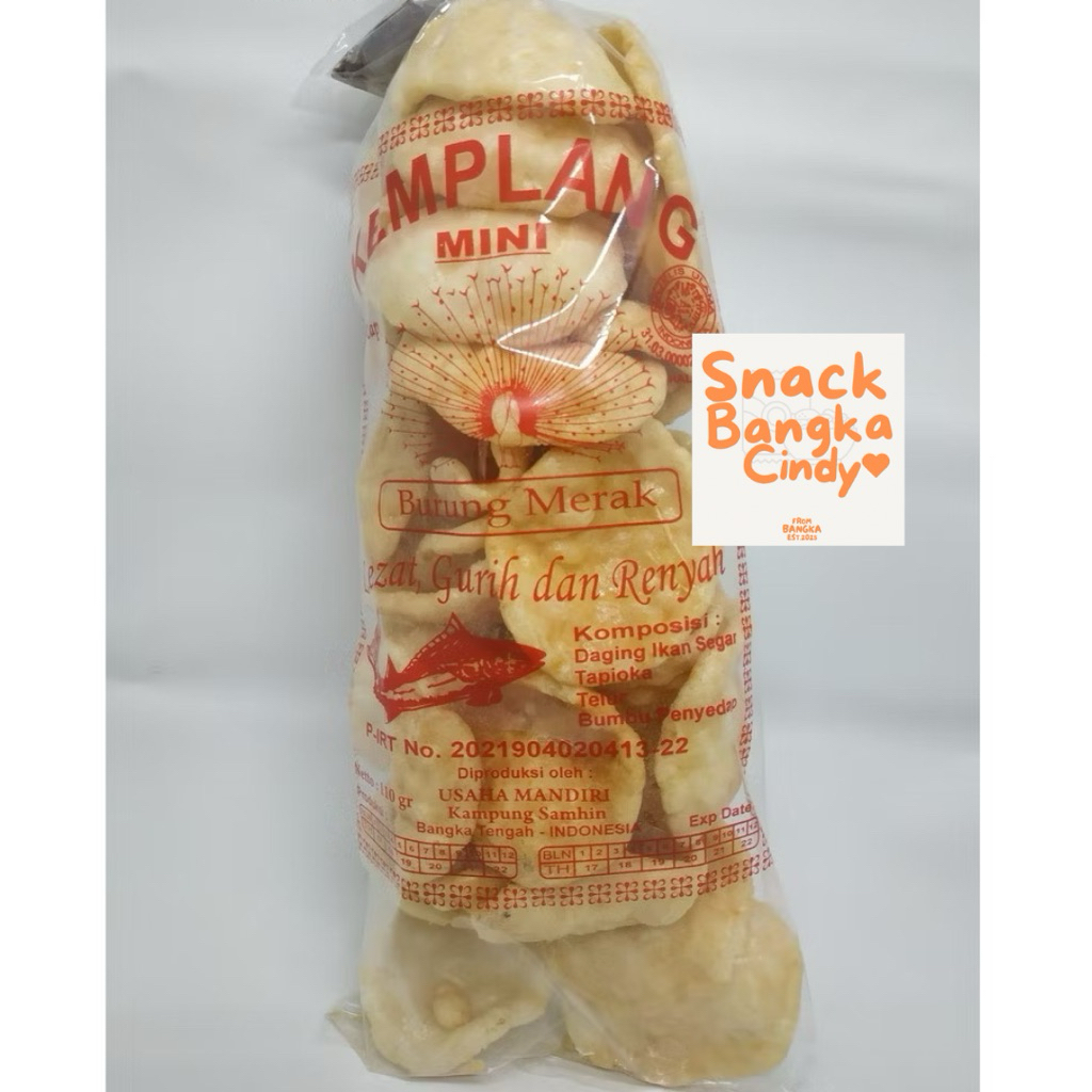 

Kerupuk Kemplang Pasir Burung Merak Mini Snack Bangka