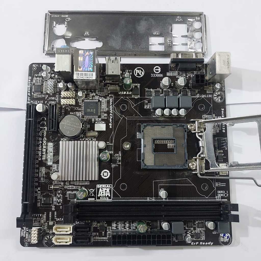 Mainboard Mini ITX Gigabyte GA-H81M-S ddr3 socket 1150 murah motherboard H81 generasi ke-4