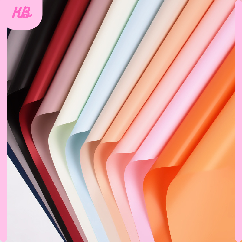 

Flower Wrapping Paper Varian Polos Full Color Kertas Buket Bunga Cellophane Florist KB01