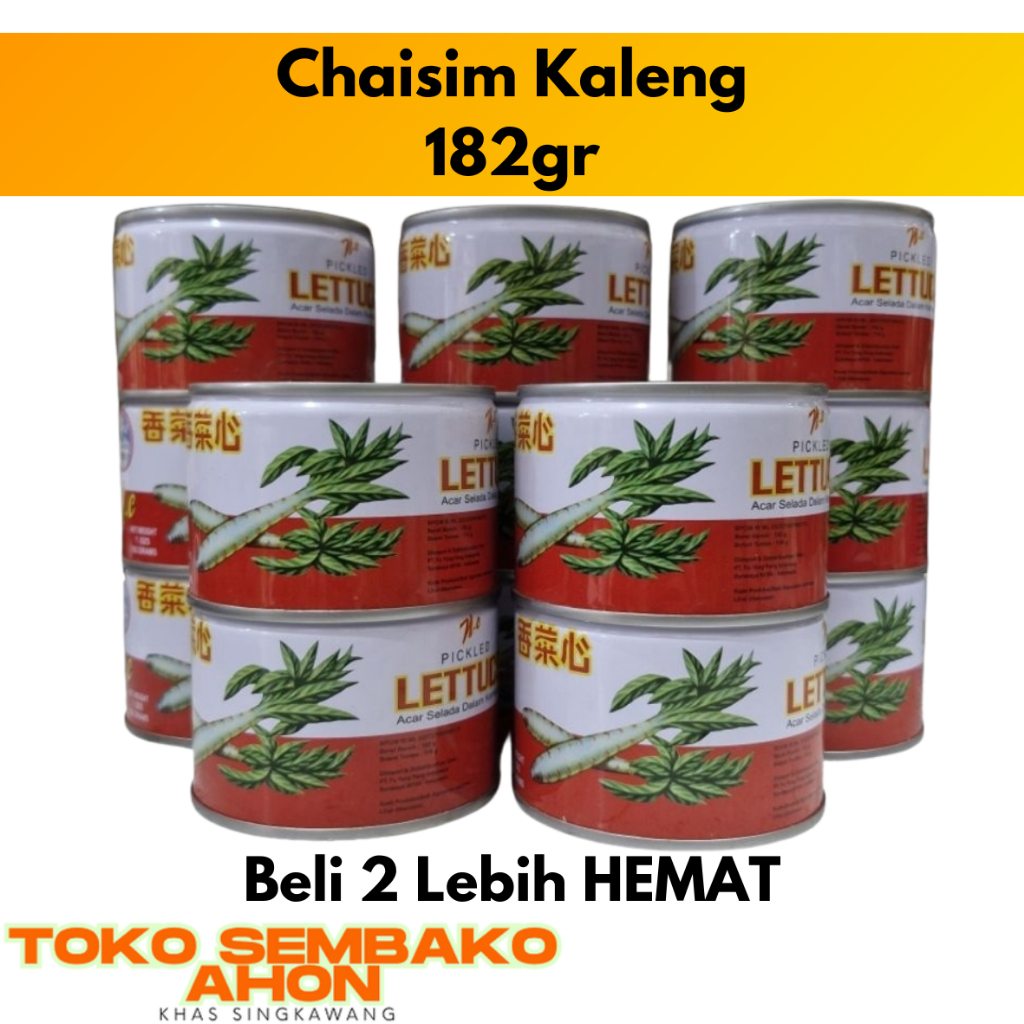 

Caisim Kaleng Nc 182 gr | Cai Sim | Pickled Lettuce | Selada Air | Choi Sim | Choisim Kaleng / Caisim Sayur Asin Kaleng / Lettuce Kaleng NC