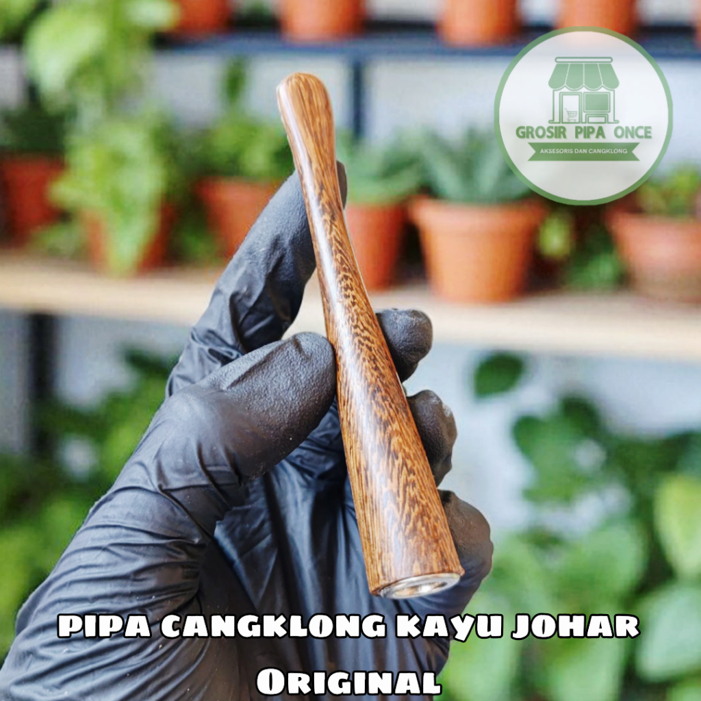 Pipa Cangklong Kayu Johar Panjang Berserat Original Rasa Mantap