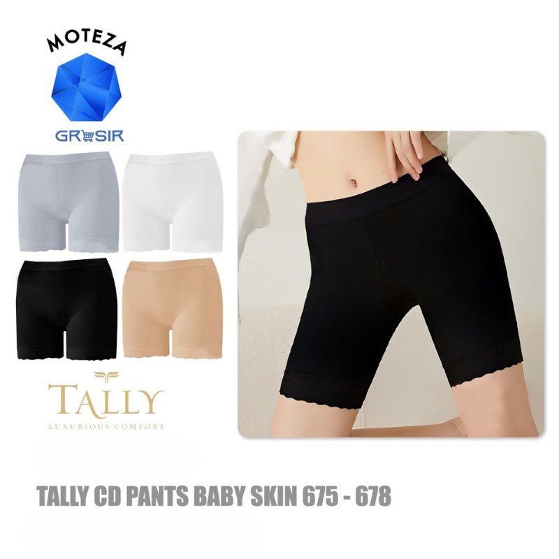 Grosir [6 pcs] [12 pcs] TALLY 675 ; 678 CD Celana Dalam Wanita Short Pants Wanita | Bahan Nilon Baby