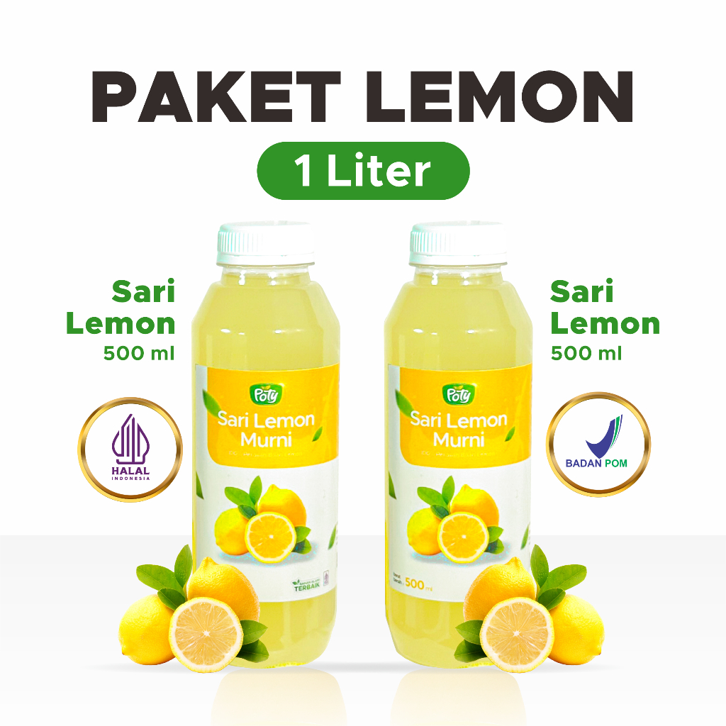 

Sari Lemon Diet Detox Alami Murni Asli 1 Liter POTY