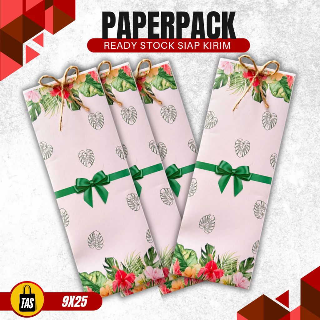 

Paperpack Putih Free Tali Rami Full color Ada pilihan Motif READYSTOCK SIAP KIRIM ukuran 9x25