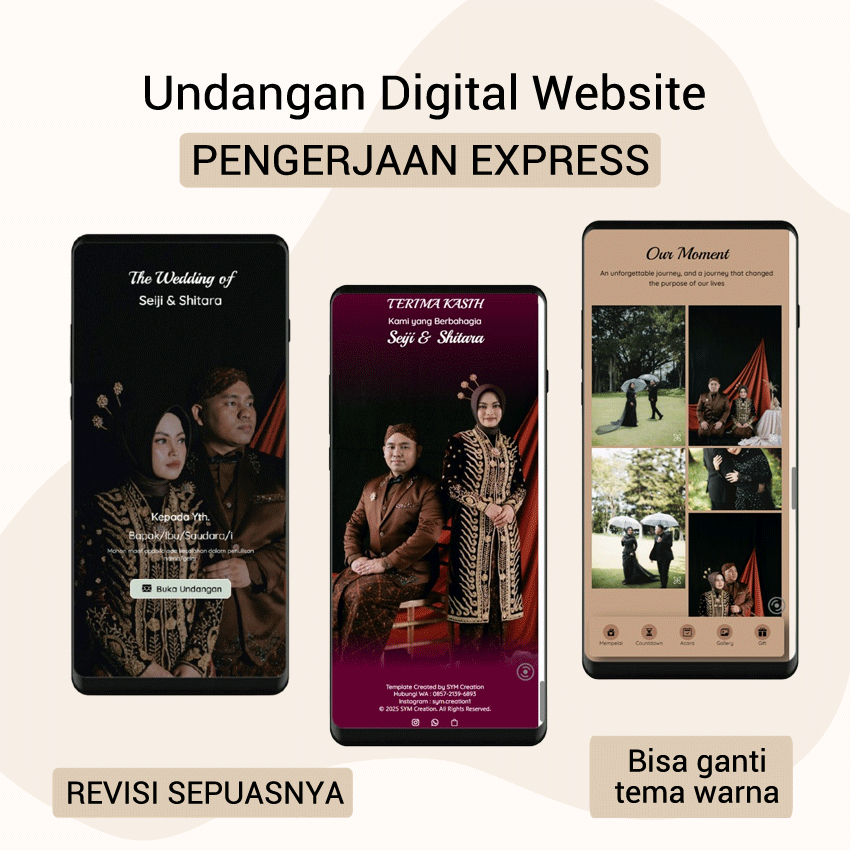 Undangan Digital Pernikahan | Undangan Digital Web | Undangan Digital CUSTOM