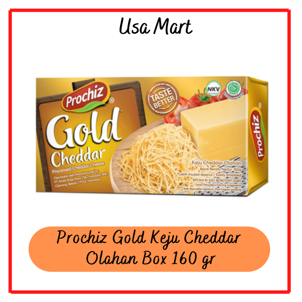 

PROCHIZ Gold Keju Cheddar Olahan 160 gram