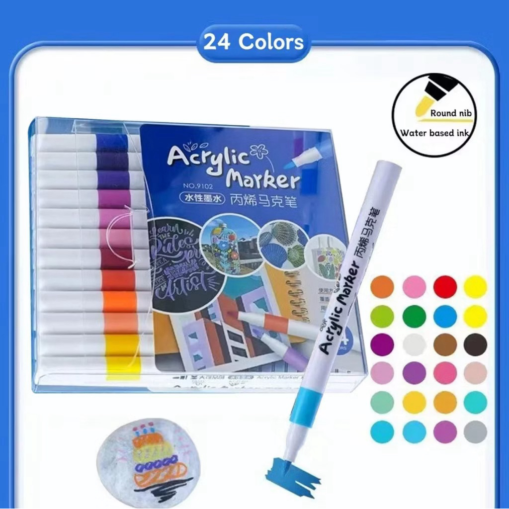 

COD acrylic marker spidol marker Akrilik spidol Warna spidol warna Tahan Air atk spidol marker