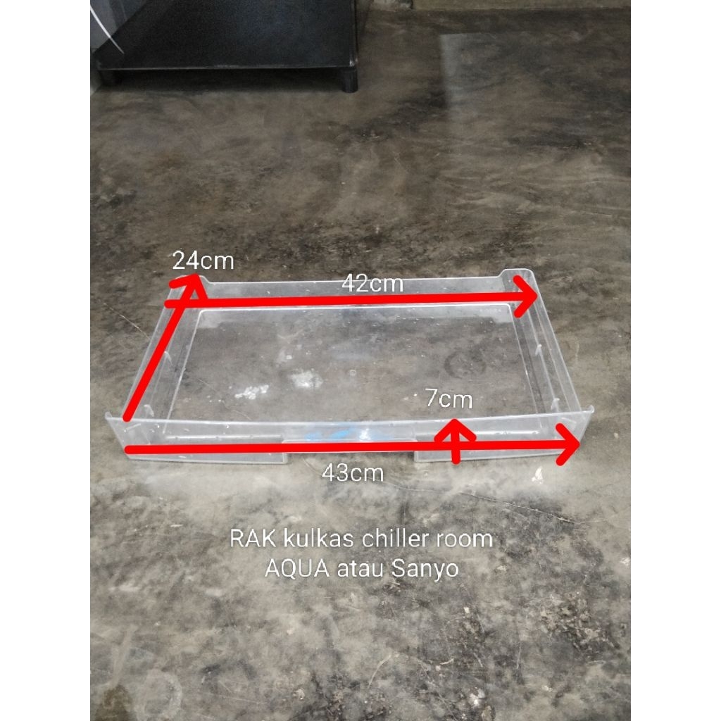 rak kulkas chiller room AQUA atau Sanyo