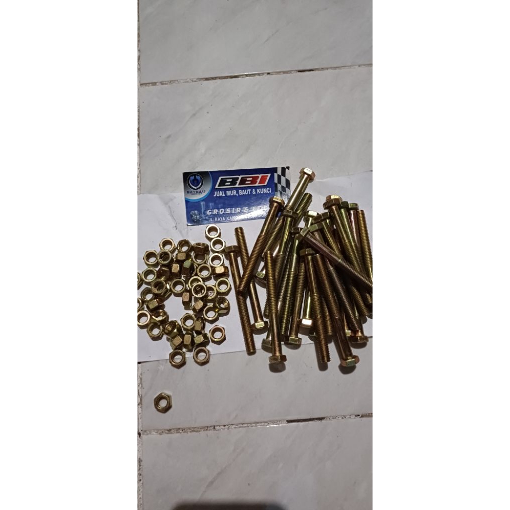 baut mur 8x80/baut 12 panjang 8cm isi 25pcs