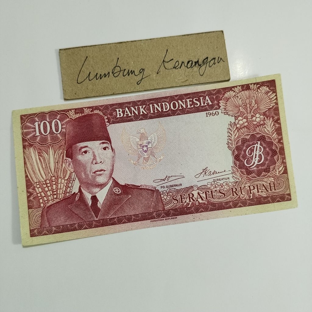 uang kuno Sukarno 100 Rupiah 1960