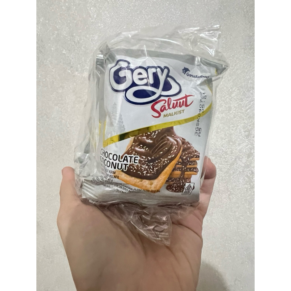 

Gery chocolate coconut biskuit cokelat kelapa 1 pack isi 10 bungkus
