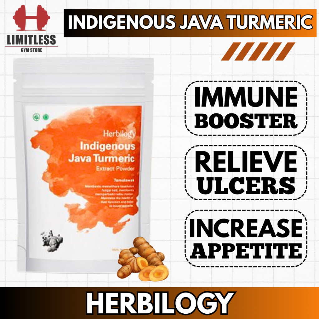 

(PROMO!) Herbilogy Indigenous Java Turmeric Extract Powder Temulawak Bubuk 100g HALAL BPOM Penambah Nafsu Makan