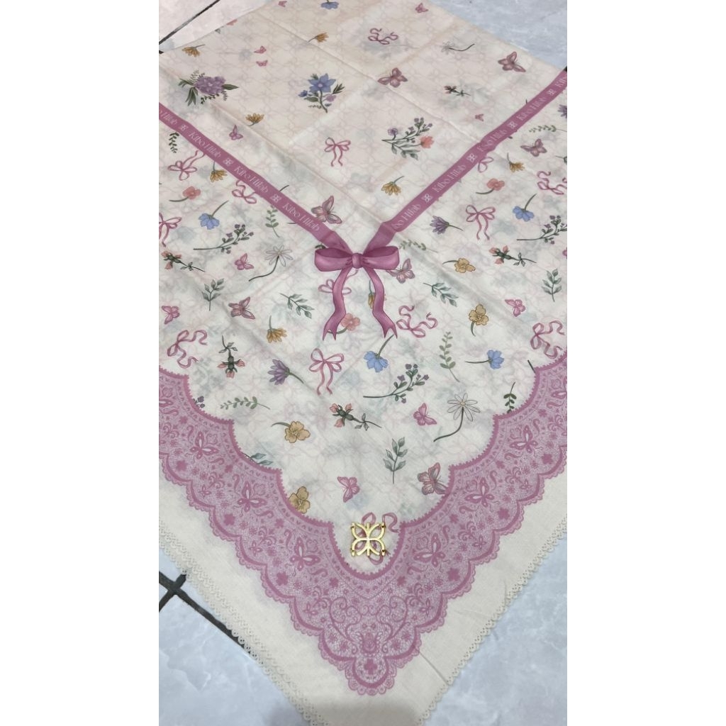 scarf kibo hijab pink (preloved)