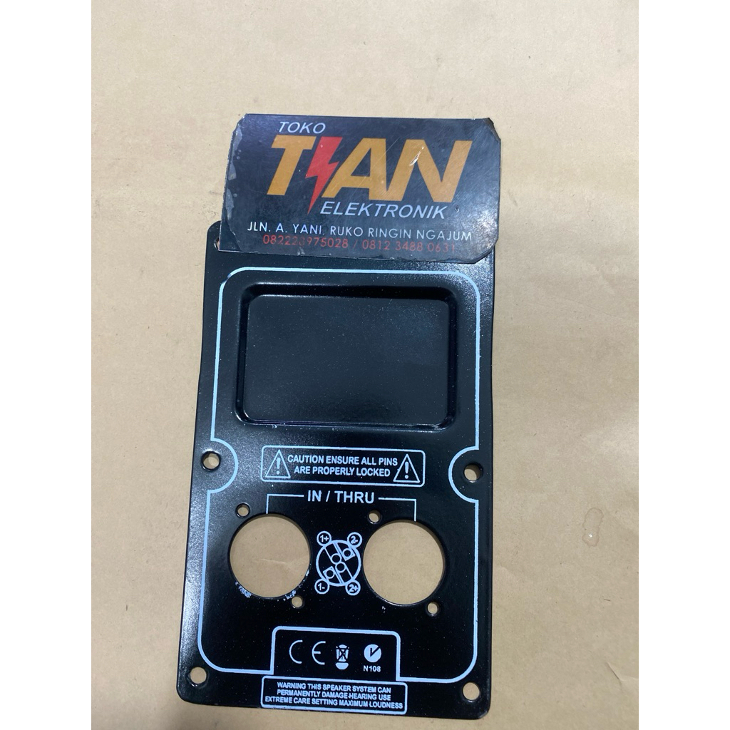 panel Plat spikon besi datar 2 pin