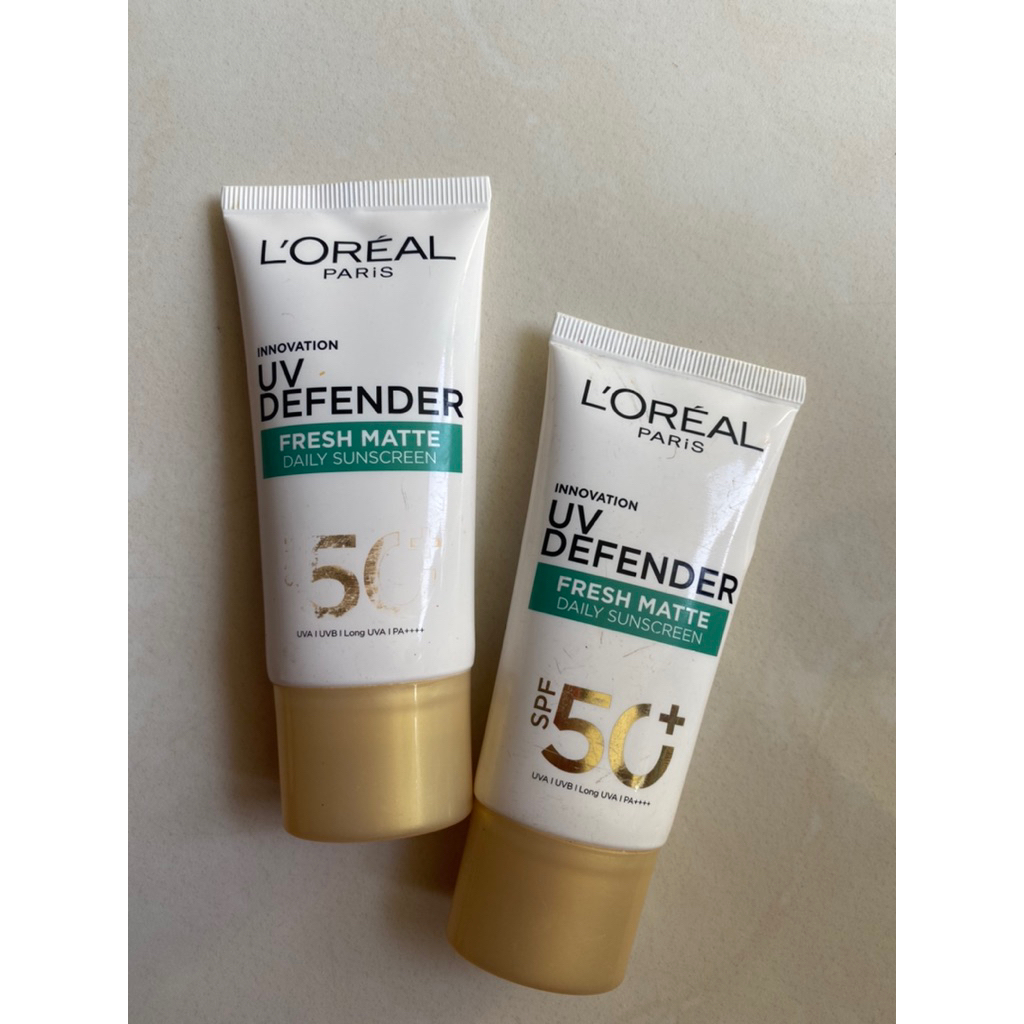 Loreal paris UV Defender Sunscreen (SPF 50) 50ml REJECT KEMASAN & TANPA DUS