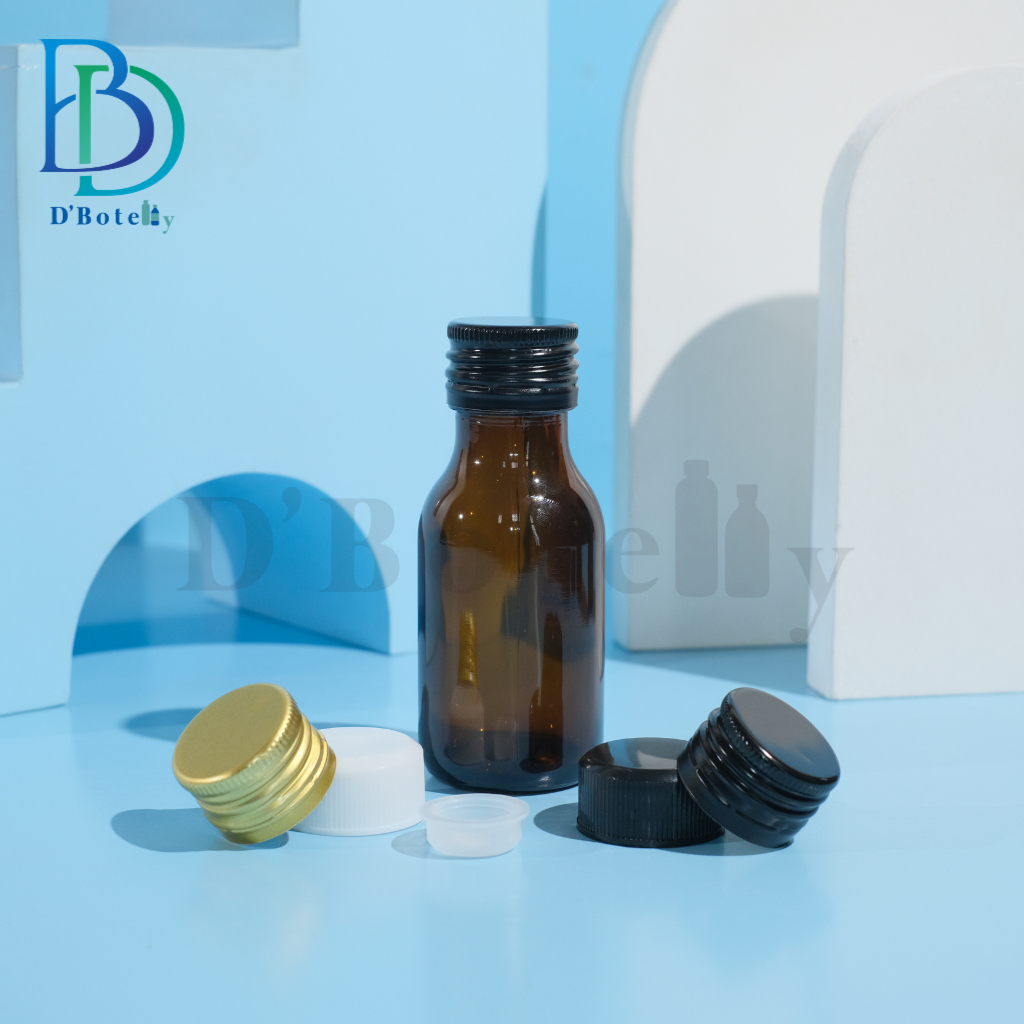 Botol Kaca 60 ml | Botol Kaca Coklat 60 ml