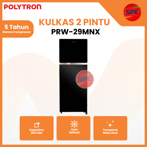 KULKAS POLYTRON 2 PINTU PRW-29MNX/PRW29MNX ( GARANSI RESMI ) MEDAN