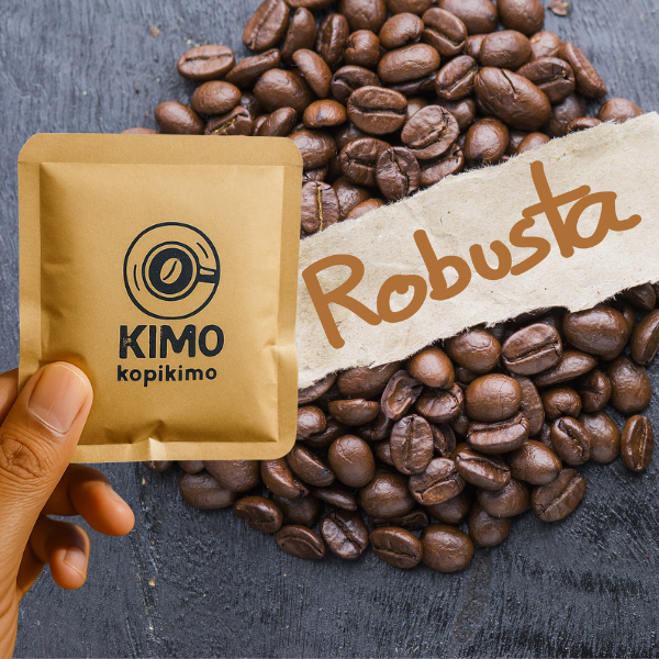 

Kopi Sachet Robusta / Coffee Tubruk Kimo Kopikimo 10gr 1 Pcs