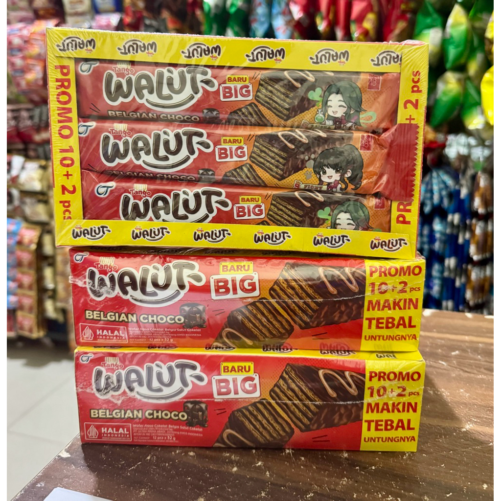 

PROMO tango walut belgian choco box (12x32gr) ECER per pcs