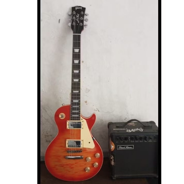 gitar electric / gitar listrik gibson + amply