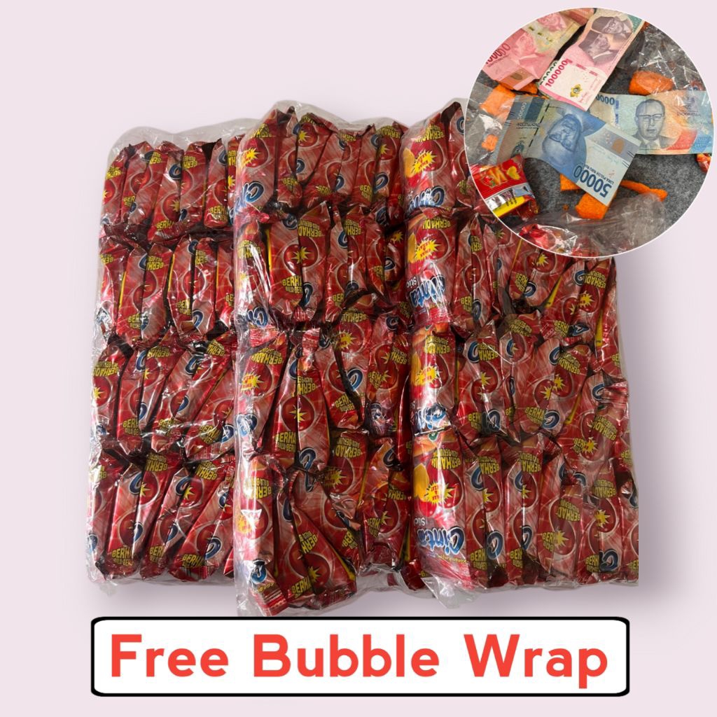 

[Free Bubble Wrap] snack cinta stik berhadiah uang jika beruntung isi 40 bungkus