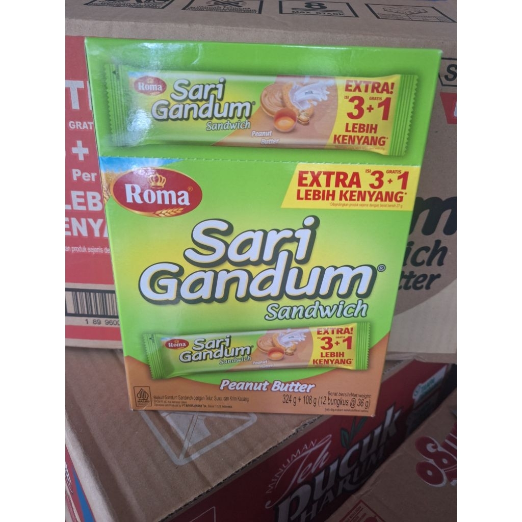 

Roma Sari Gandum Rasa Peanut Butter (1box isi 12pcs)