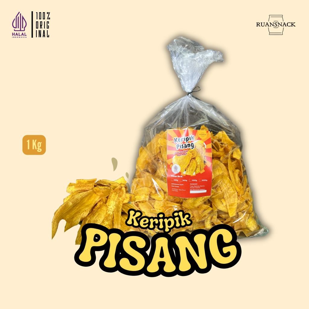 

Keripik Talas dan Keripik Pisang gurih Renyah 1Kg