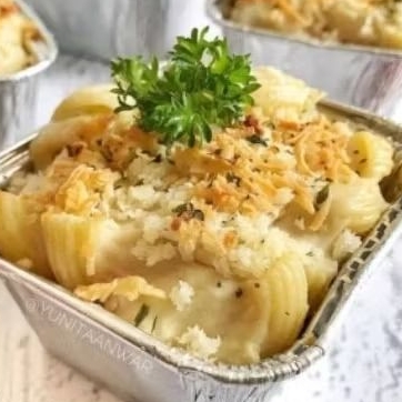 

makaroni schotel ukuran sedang dan kecil