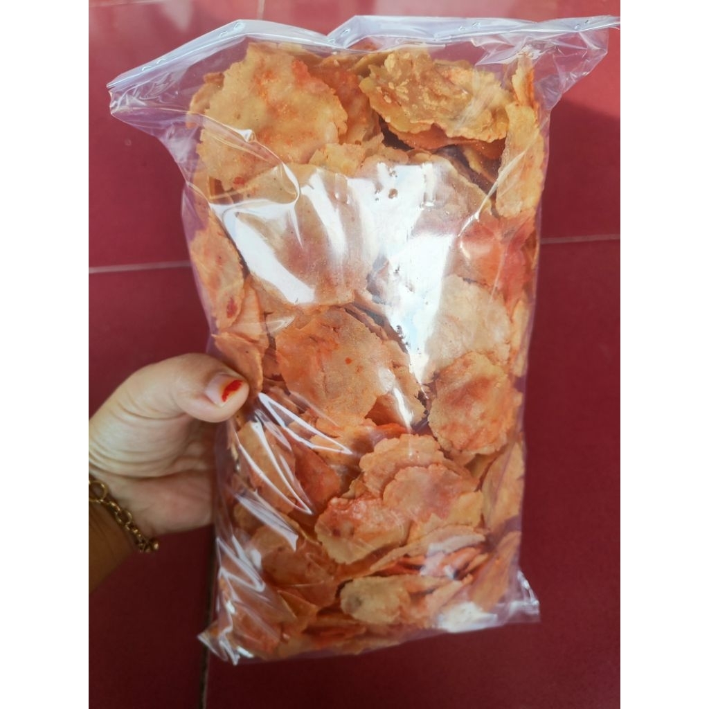 

Emping melinjo SP Pedas Manis 1 Kg netto