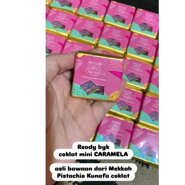 

coklat dubay caramela pistachio mini Ready