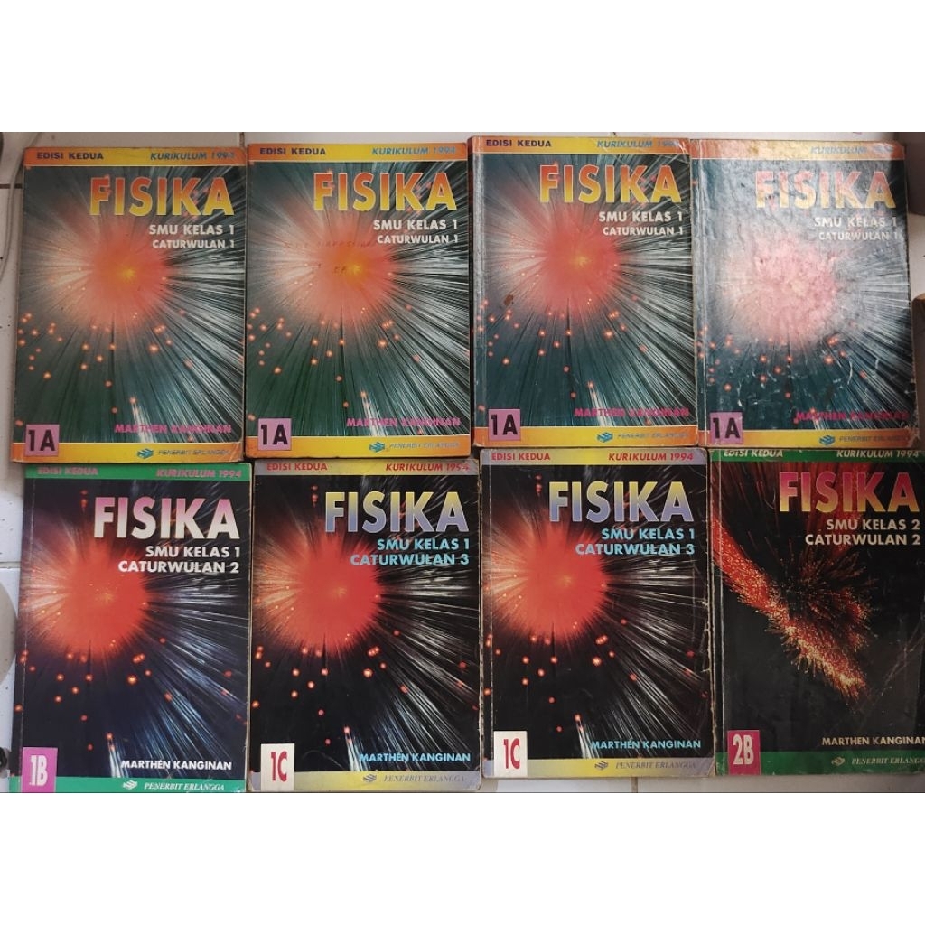 BUKU FISIKA SMU EDISI KEDUA KURIKULUM 1994 MARTHEN KANGINAN BEKAS ORIGINAL