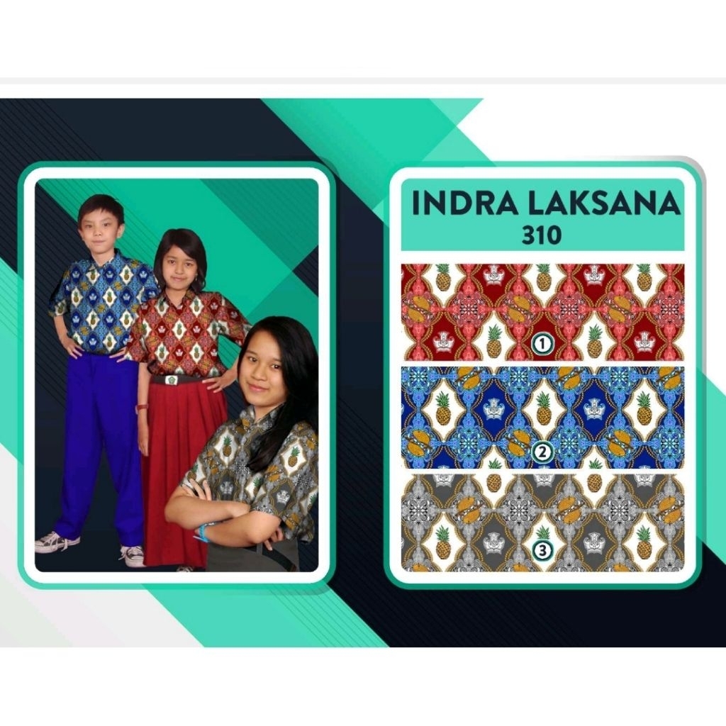 KAIN BATIK SERAGAM SEKOLAH MOTIP INDRA LAKSANA
