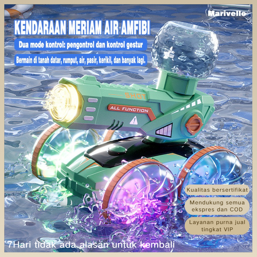 Marivelle Mobil Remote Control Mainan Anak Mobil Remote Control Sensor Tangan Akrobat Amfibi USB Men