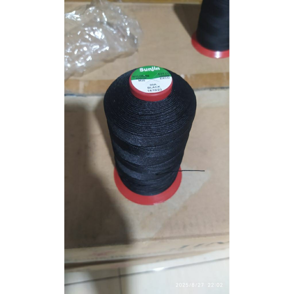 BENANG NYLON SUNJIN UKURAN 420/3 (Tkt 20) 1000 METER.