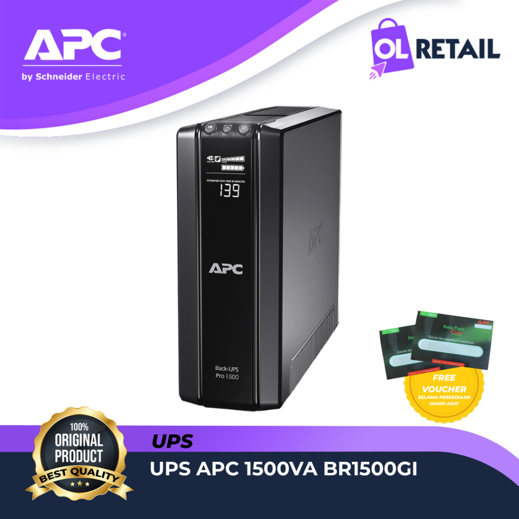 UPS 1500VA APC BR1500GI Power-Saving Back-UPS Pro 230V