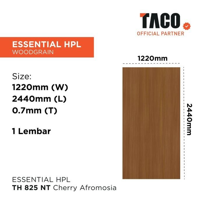 TACO Laminate HPL Serat Kayu Per 1 Lembar 122CM X 244CM