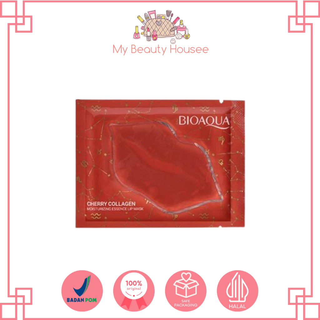 BIOAQUA CHERRY COLLAGEN ESSENCE LIP MASK - MASKER BIBIR MELEMBABKAN