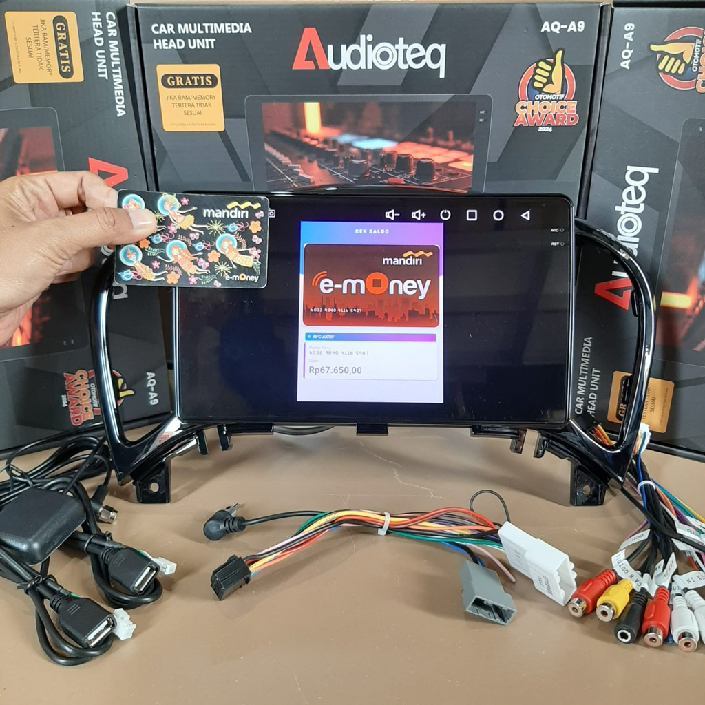 HEAD UNIT ANDROID NISSAN JUKE ANDROID 9 INCH AUDIOTEQ RAM 2/32 GB NISSAN JUKE