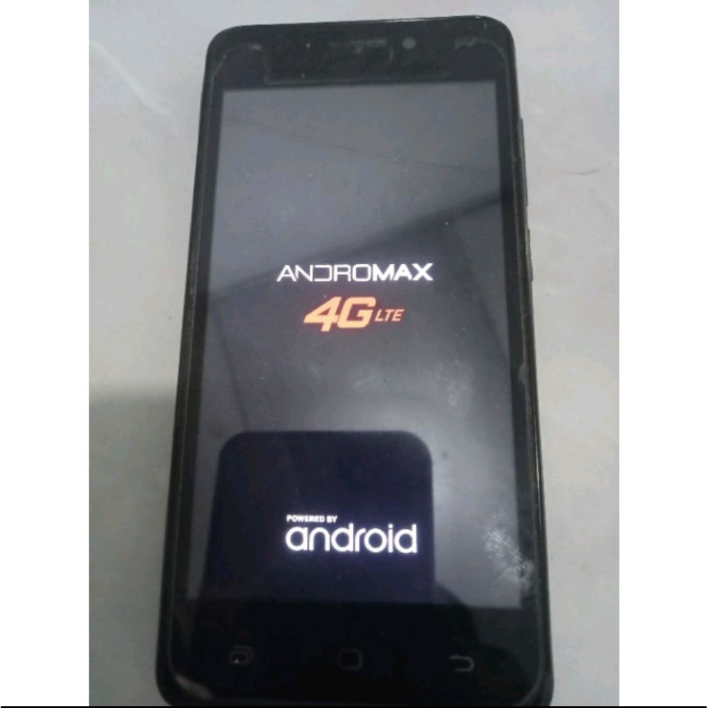 Jual Fullset LCD TS frame body Andromax A Original hitam