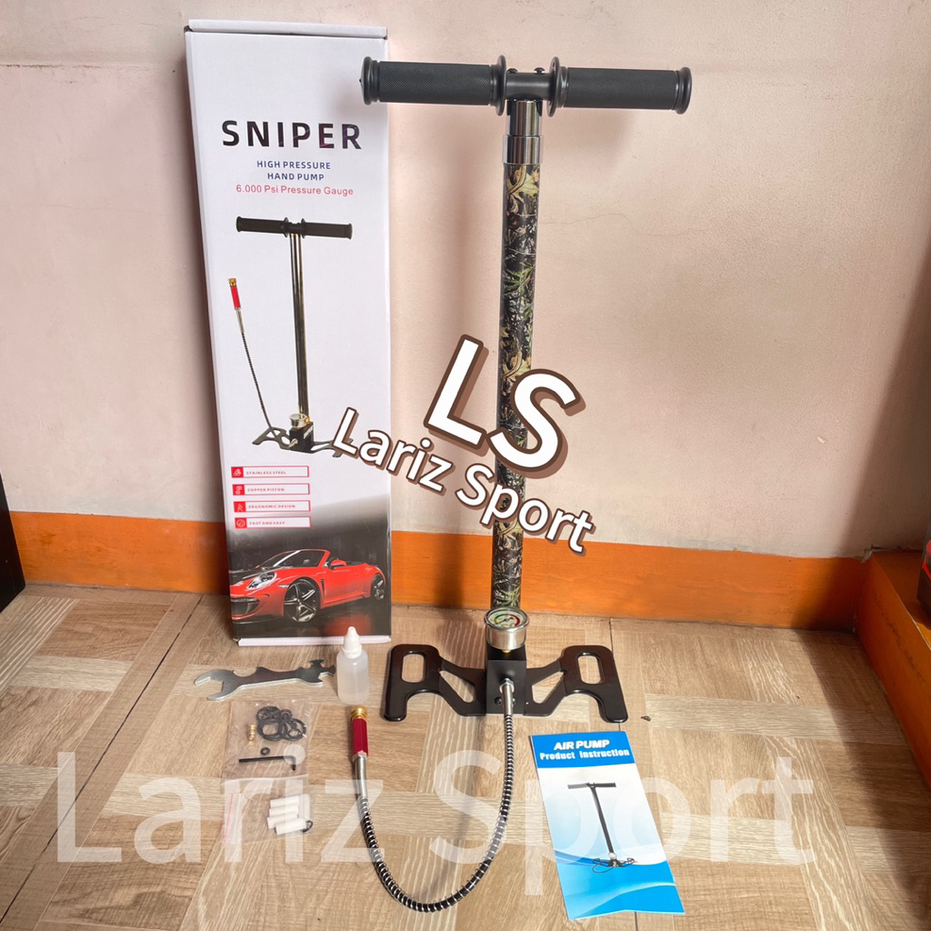 Pompa Pcp 4 Stage 6000 Psi, Pompa Sniper 4 Stage 6000 Psi Lipat, Pompa Lipat Import, Pompa Kaki Lipa