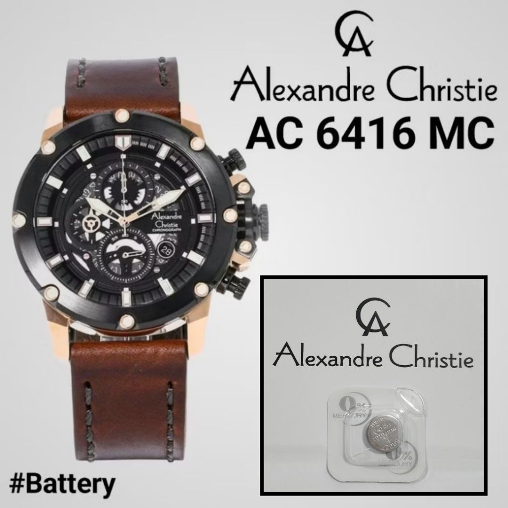 Baterai jam tangan alexandre christie AC 6416 MC