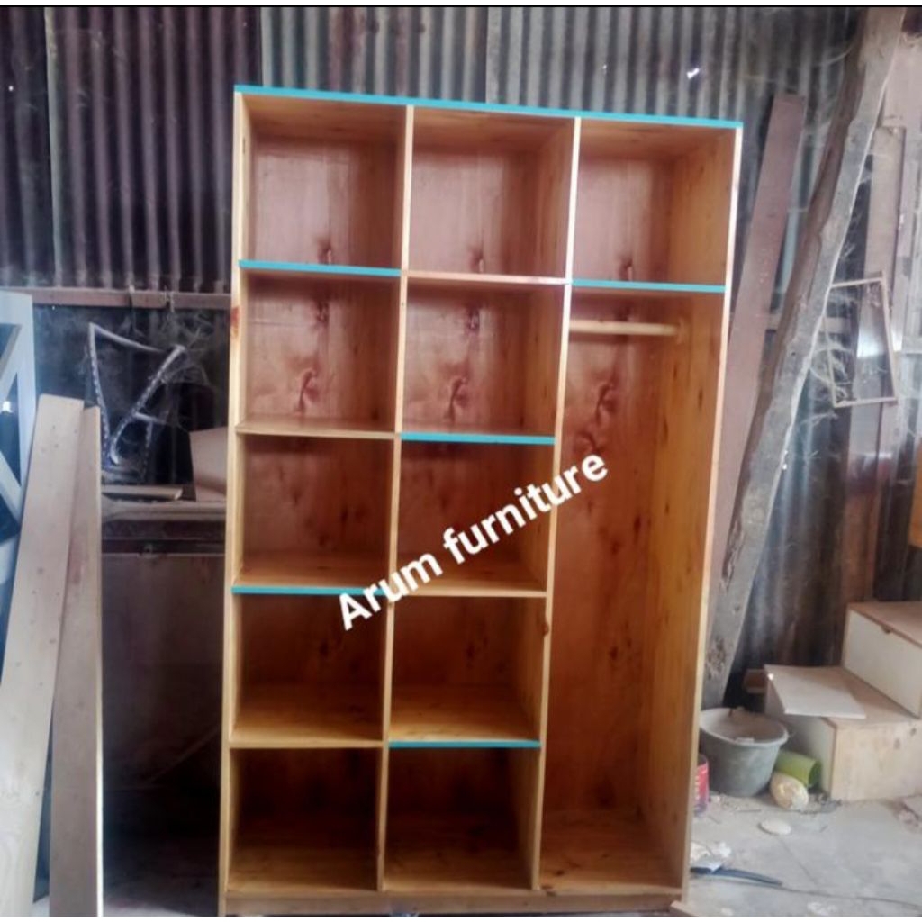 rak laundry bahan kayu jati Belanda P 120