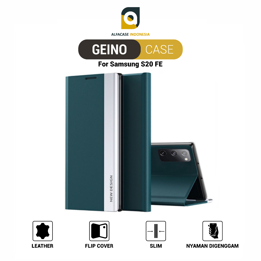 Casing Samsung Galaxy S20 FE - Geino Case - Flip Cover Case New Design Samsung Galaxy S20 FE