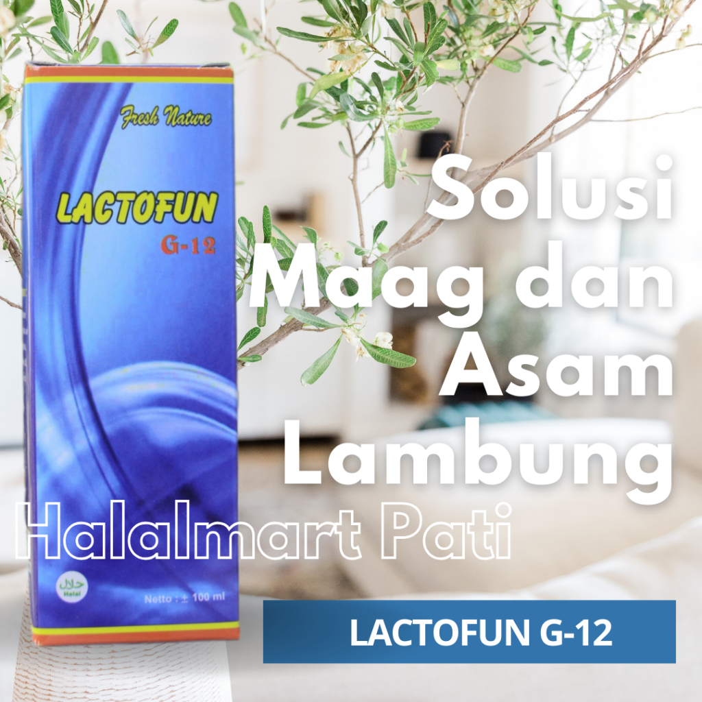 Lactofun G12 Obat Herbal Detox Usus Kotor Sakit Perut Maag Gerd Asam Lambung Diare Sembelit Kronis