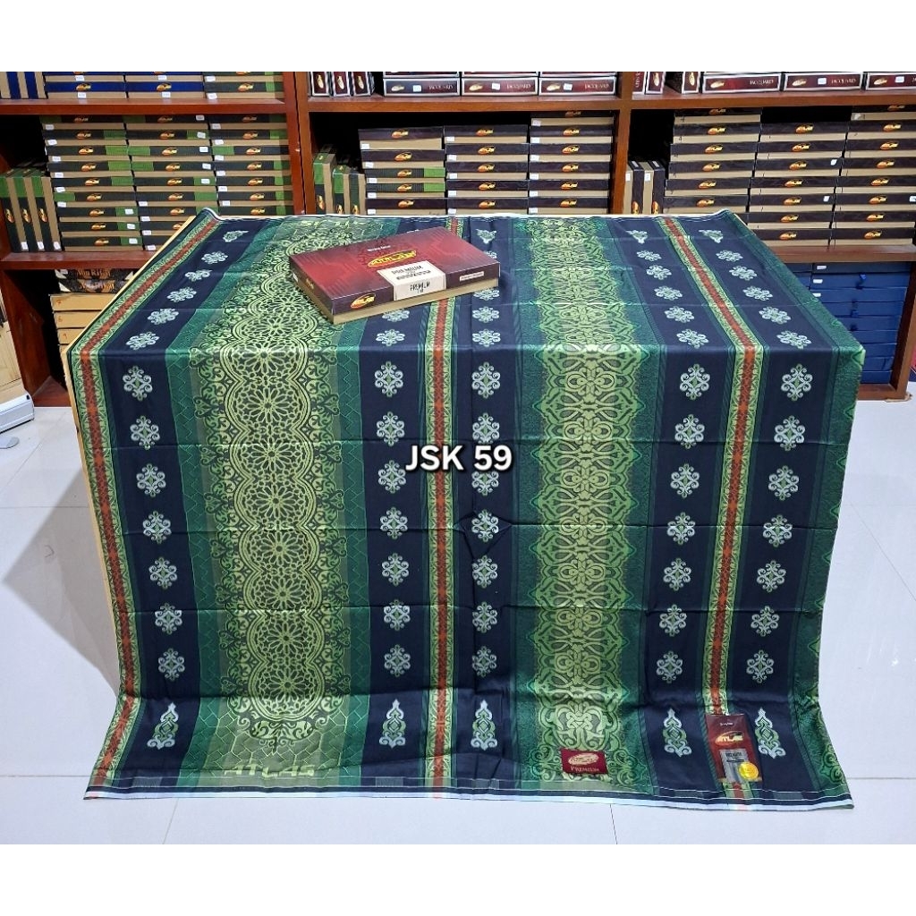 Hot Deals Sarung Atlas Premium 790 Jacquard Gold & Atlas Premium Jaguar Siilver Terbaru Songket