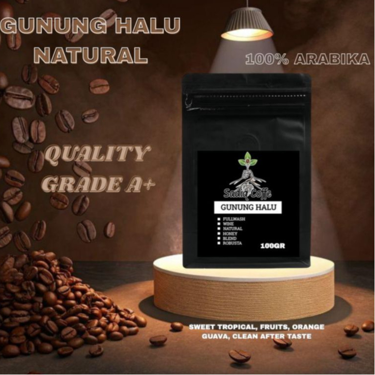 

KOPI ARABIKA NATURAL GUNUNG HALU 100GR / KOPI BUBUK PREMIUM | Kopi Gunung Halu