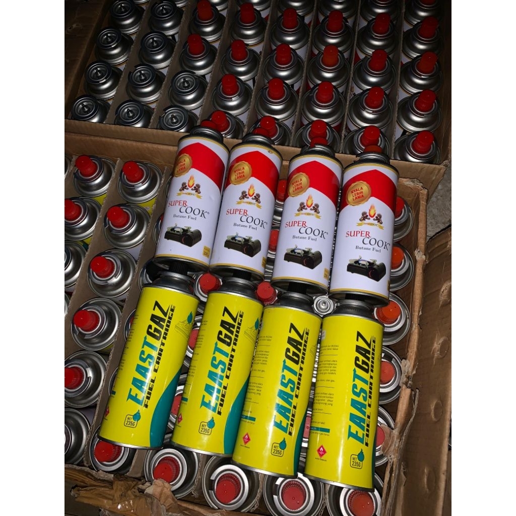 Tabung kaleng gas portable Kosong mulus